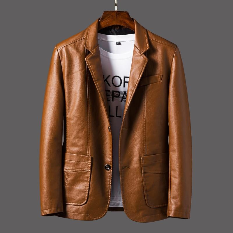 Men's Leather Blazer – Leonardo-Brown-S-State of Style