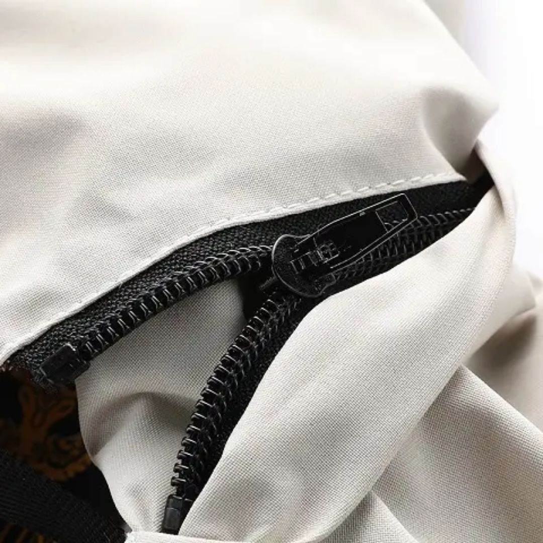 Men's Lightweight Windbreaker Jacket | Breathable & Water-Resistant-White-S-State of Style