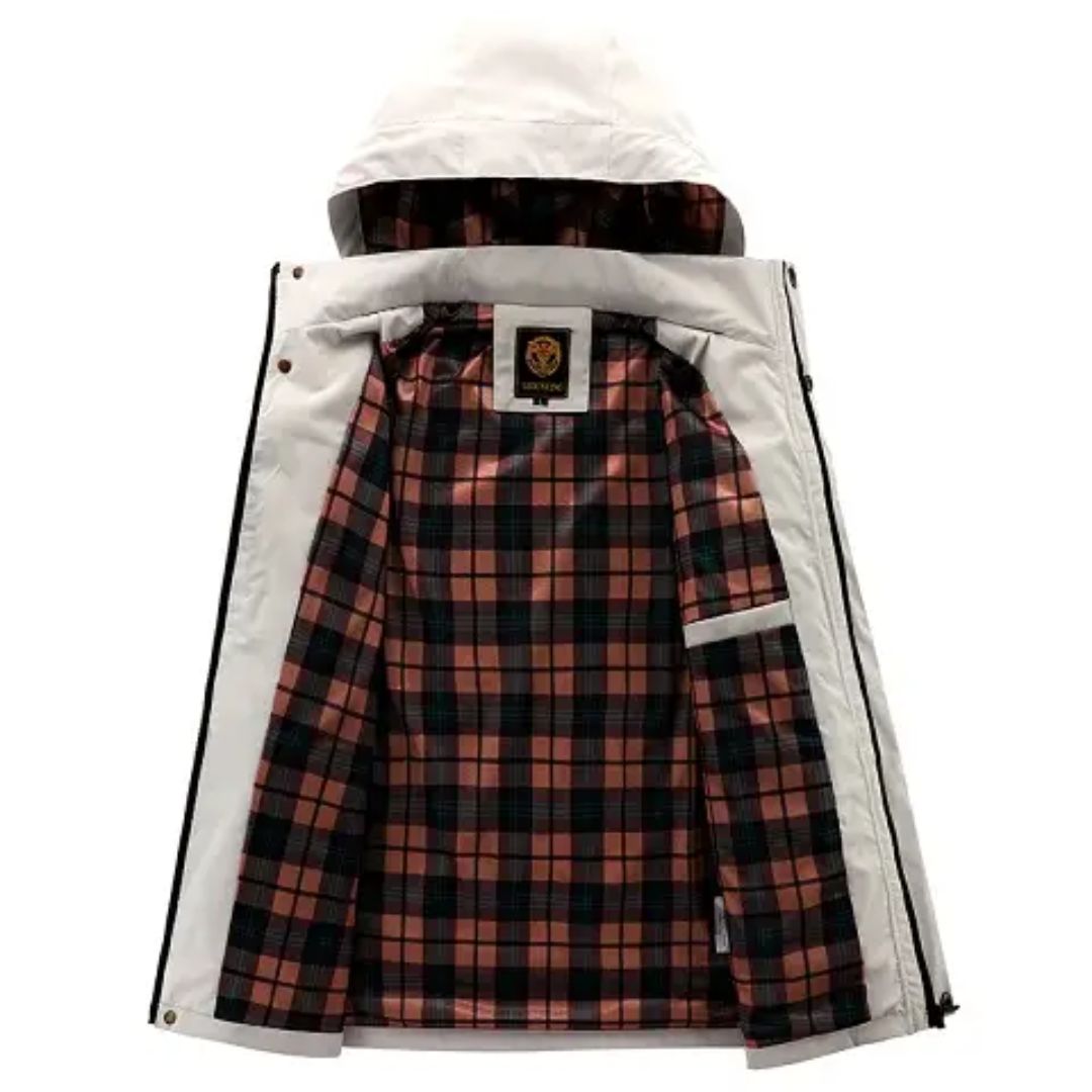 Men's Lightweight Windbreaker Jacket | Breathable & Water-Resistant-White-S-State of Style