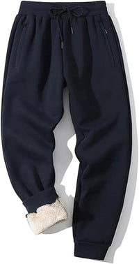 Men's Lined Winter Sweatpants - CozyFit-Navy Blue-S-State of Style