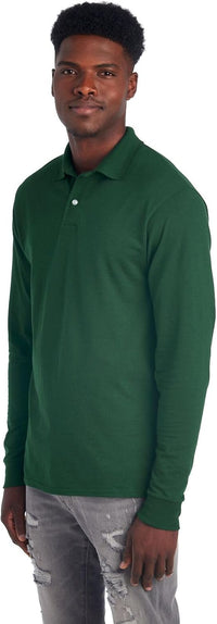 Men's Long Sleeve Polo Shirt - Mark-Black-S-State of Style