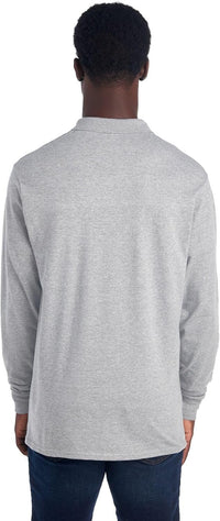 Men's Long Sleeve Polo Shirt - Mark-Black-S-State of Style