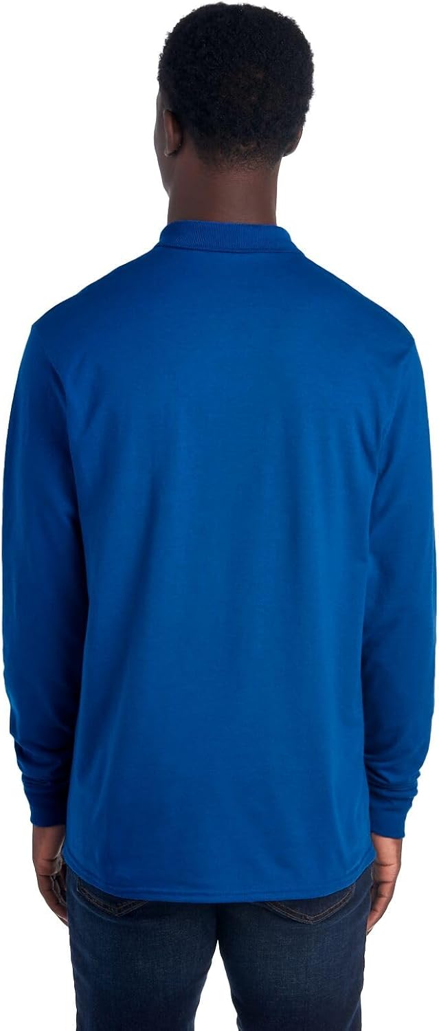 Men's Long Sleeve Polo Shirt - Mark-Black-S-State of Style