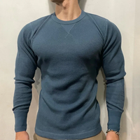 Men's Muscle Fit Autumn Sweater - Bravone-Blue-S-State of Style