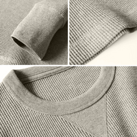 Men's Muscle Fit Autumn Sweater - Bravone-Grey-S-State of Style