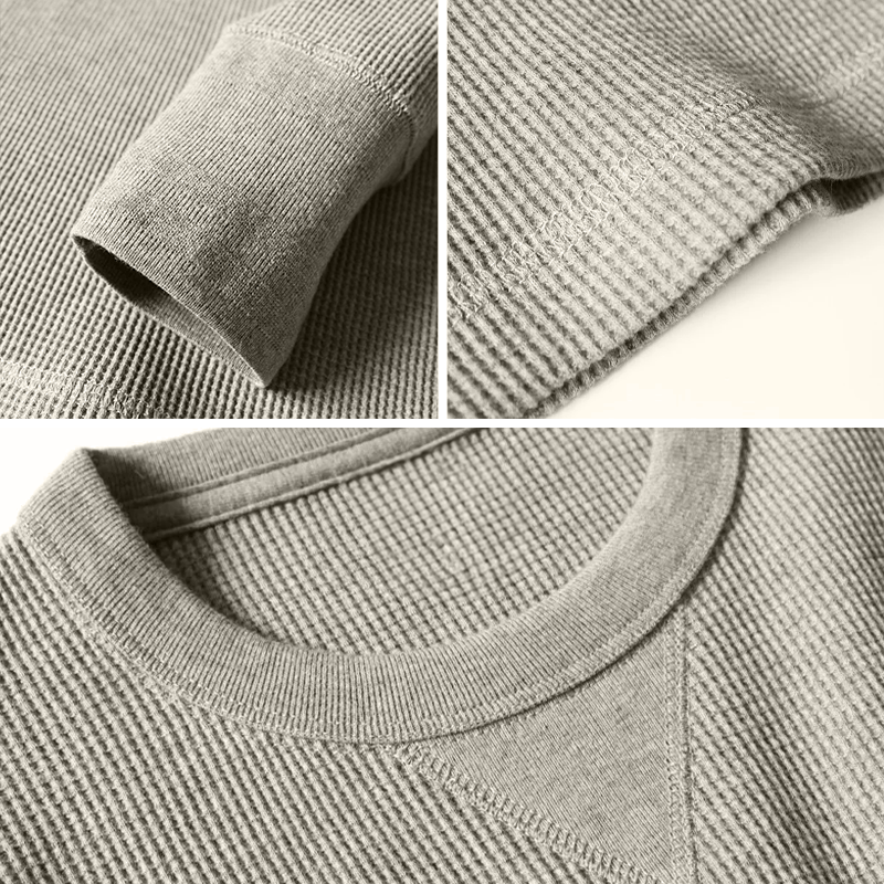 Men's Muscle Fit Autumn Sweater - Bravone-Grey-S-State of Style