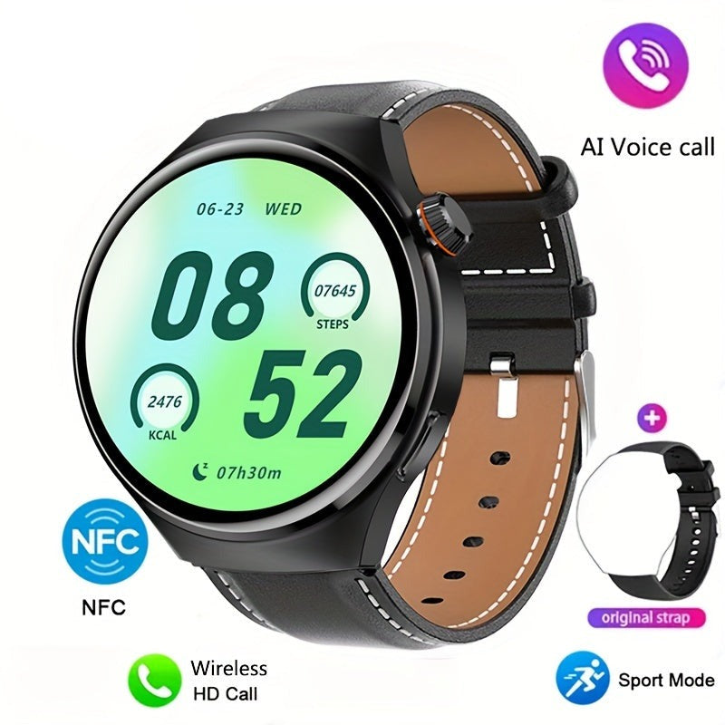 Men's NFC Smartwatch - Orion-Vegan Leather Black-State of Style