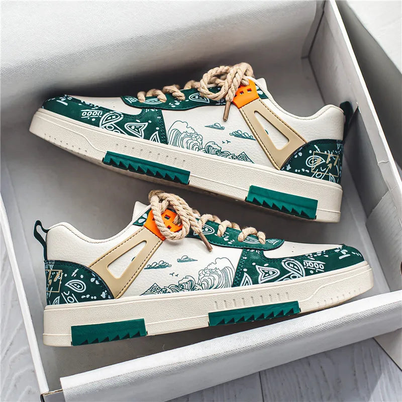 Men's Non-Slip Lace-Up Shoes - Max-Green-6-State of Style
