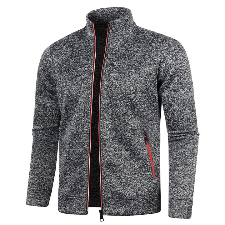 Men's outdoor fleece jacket – Björn-Dark grey-S-State of Style