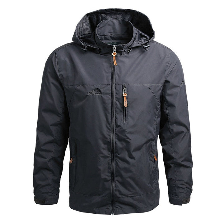 Men's Outdoor Jacket with Hood - Maximus-Grey-S-State of Style