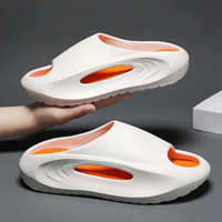 Men's Outdoor Sports Sandals – Cushioned Sole, Lightweight and Stable for Summer - MotionStride™-White Orange-3.5/4.5-State of Style