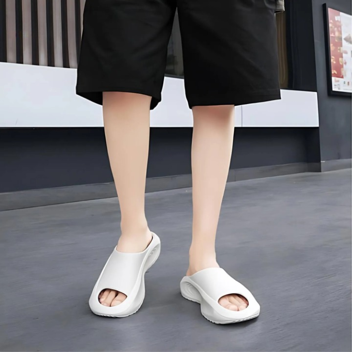 Men's Outdoor Sports Sandals – Cushioned Sole, Lightweight and Stable for Summer - MotionStride™-White Orange-3.5/4.5-State of Style