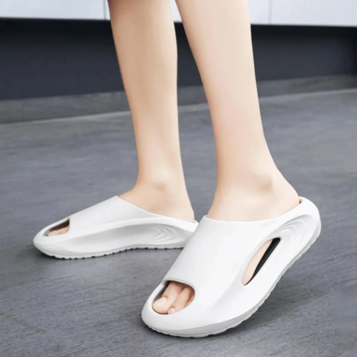 Men's Outdoor Sports Sandals – Cushioned Sole, Lightweight and Stable for Summer - MotionStride™-White Orange-3.5/4.5-State of Style