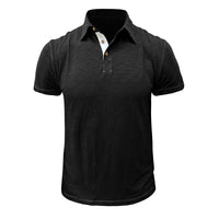Men's Polo Shirt made of Soft Cotton – Matteo-Black-S-State of Style