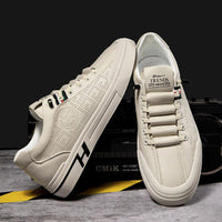 Men's sneakers made of perforated leather with a lightweight design – Ethan-Khaki-6-State of Style
