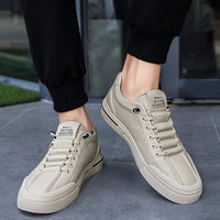 Men's sneakers made of perforated leather with a lightweight design – Ethan-White-6-State of Style