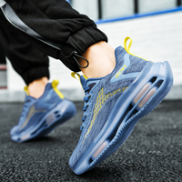 Men's sneakers with air cushion technology – Lorenzo-Blue-5-State of Style