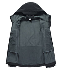 Men’s Softshell Jacket with Hood - Titan-Black-S-State of Style