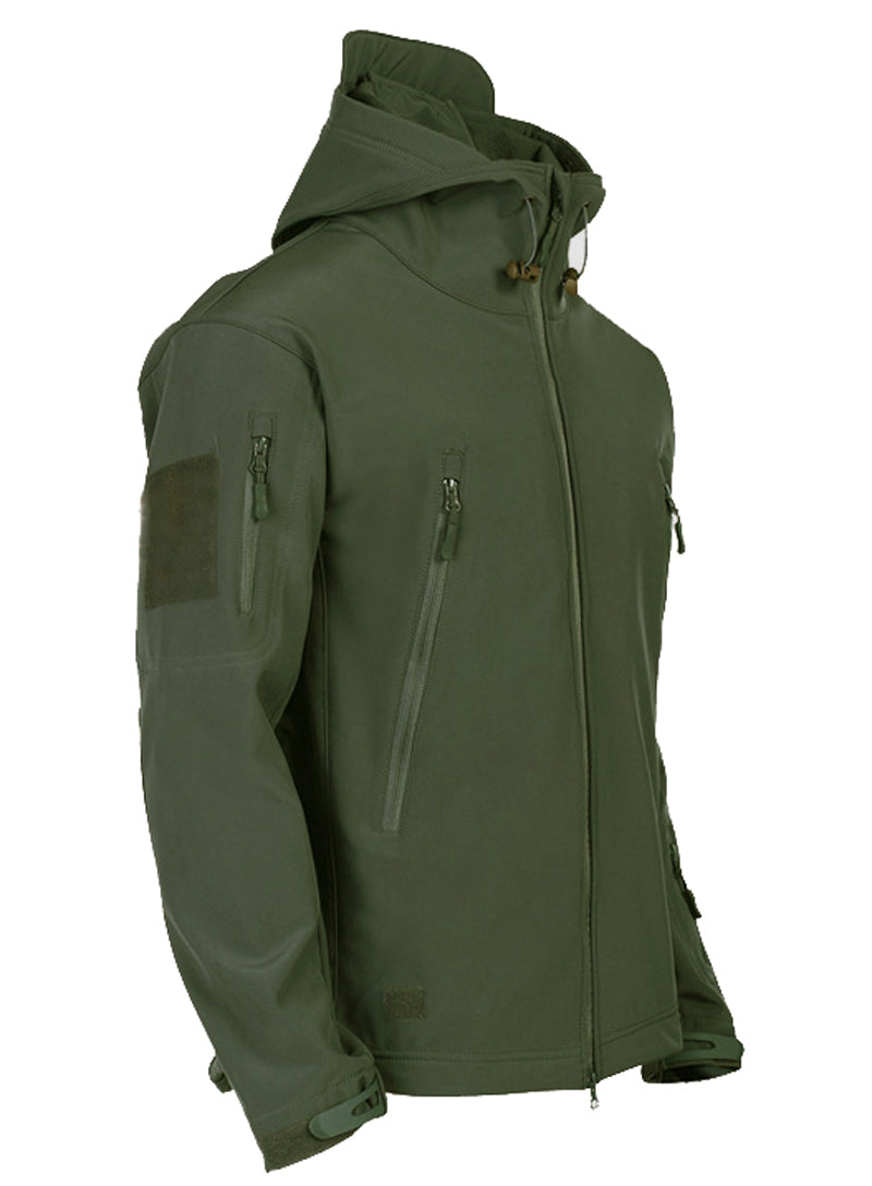 Men’s Softshell Jacket with Hood - Titan-Black-S-State of Style