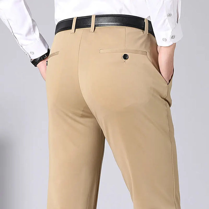 Men's Stretch Trousers - Leo-Khaki-29-State of Style