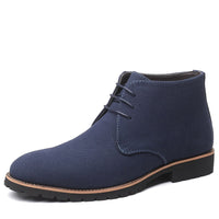 Men's Suede Leather Ankle Boots - Hudson-Black-6-State of Style