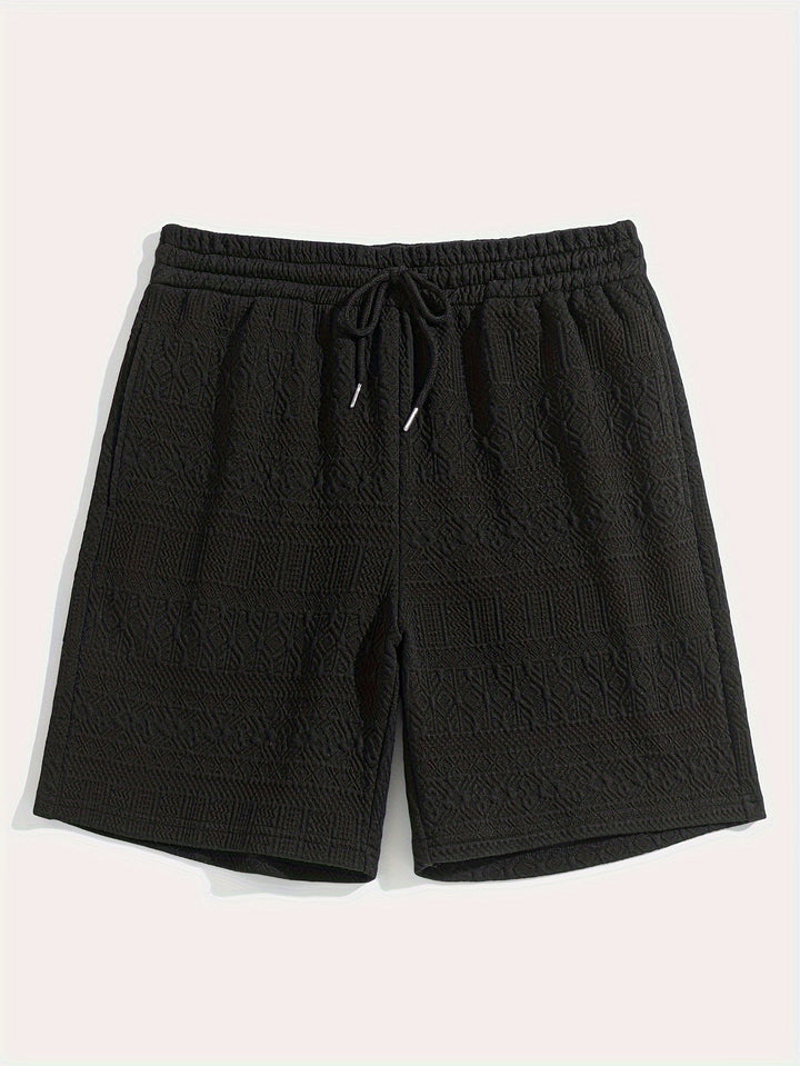 Men's Summer Shorts Basic Look with Drawstring Comfort - Finn (Buy 1 Get 1 FREE)-Black-S(46)-State of Style