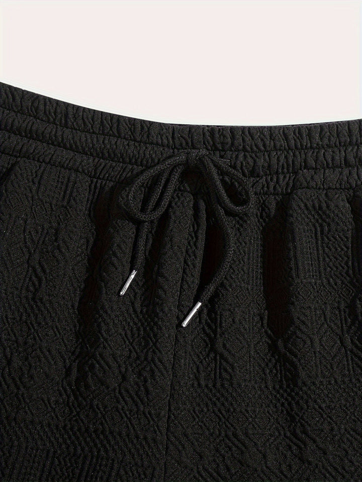 Men's Summer Shorts Basic Look with Drawstring Comfort - Finn (Buy 1 Get 1 FREE)-Black-S(46)-State of Style