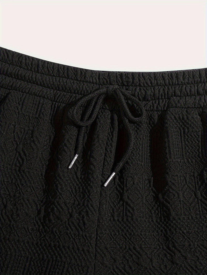 Men's Summer Shorts Basic Look with Drawstring Comfort - Finn (Buy 1 Get 1 FREE)-Black-S(46)-State of Style