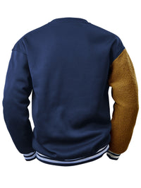 Men's Sweatshirt with Embroidered Cartoon Bear - Jasper-Black-S-State of Style
