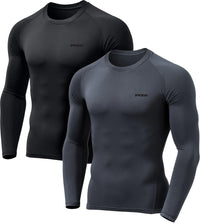 Men’s Thermal Long Sleeve Shirt - Alex-Black-S-State of Style