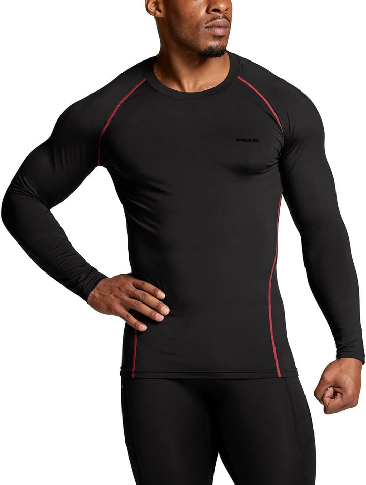 Men’s Thermal Long Sleeve Shirt - Alex-Black-S-State of Style