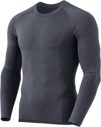 Men’s Thermal Long Sleeve Shirt - Alex-Dark Grey-S-State of Style
