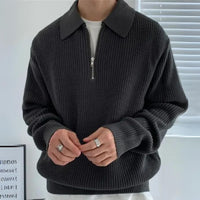 Men's Trendy Oversized Sweater | Comfy & Stylish-Black-S-State of Style