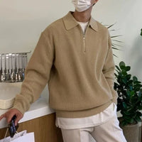 Men's Trendy Oversized Sweater | Comfy & Stylish-Black-S-State of Style