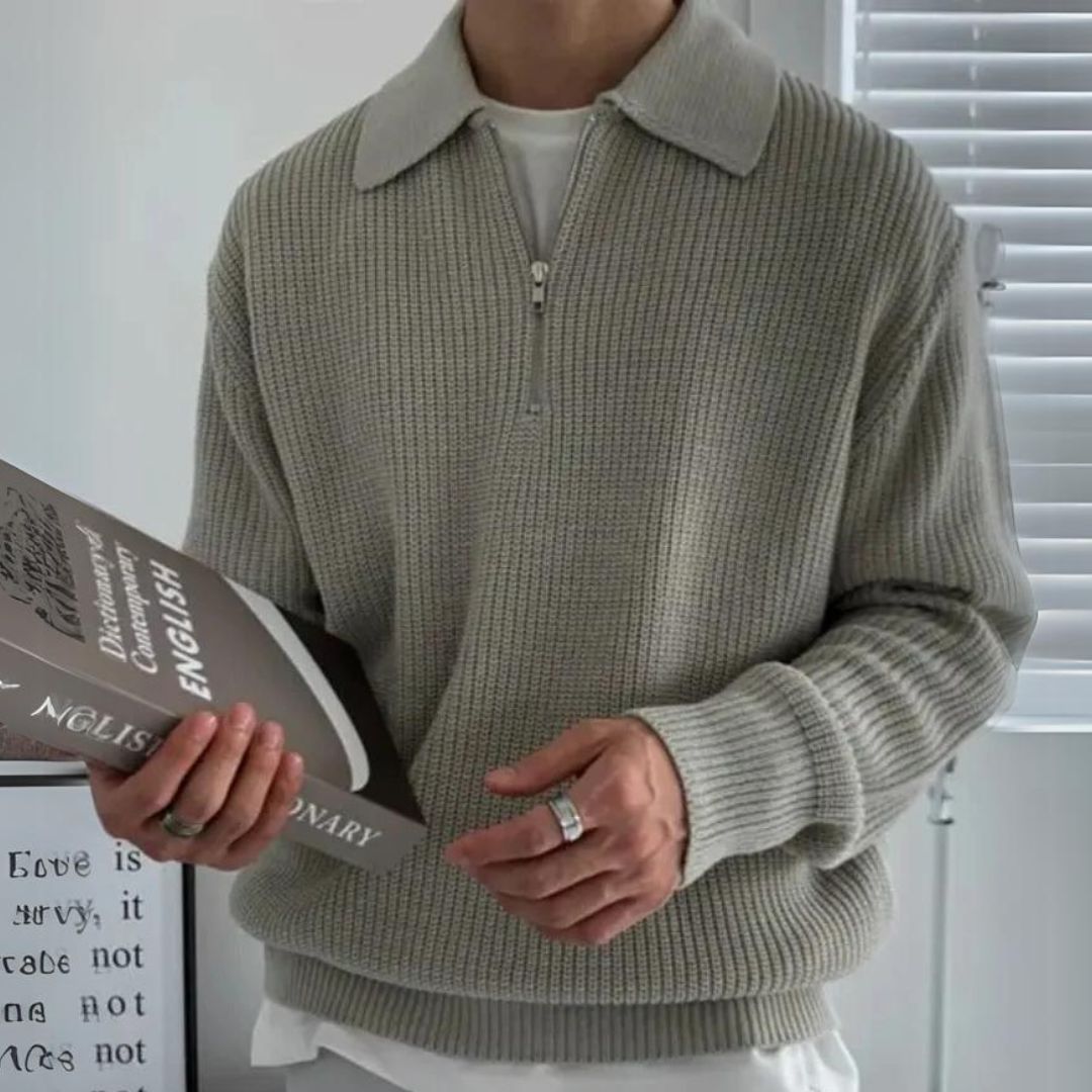 Men's Trendy Oversized Sweater | Comfy & Stylish-Gray-S-State of Style