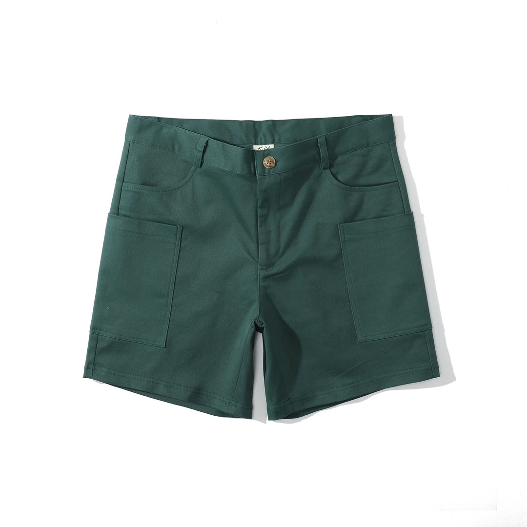 Men's utility shorts made from stretch cotton blend – Finn-Blue-XS-State of Style