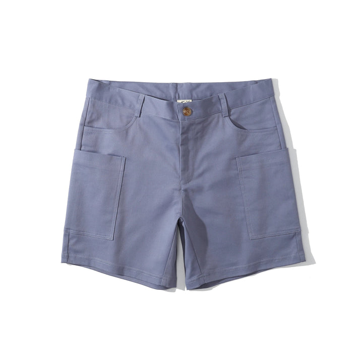 Men's utility shorts made from stretch cotton blend – Finn-Blue-XS-State of Style