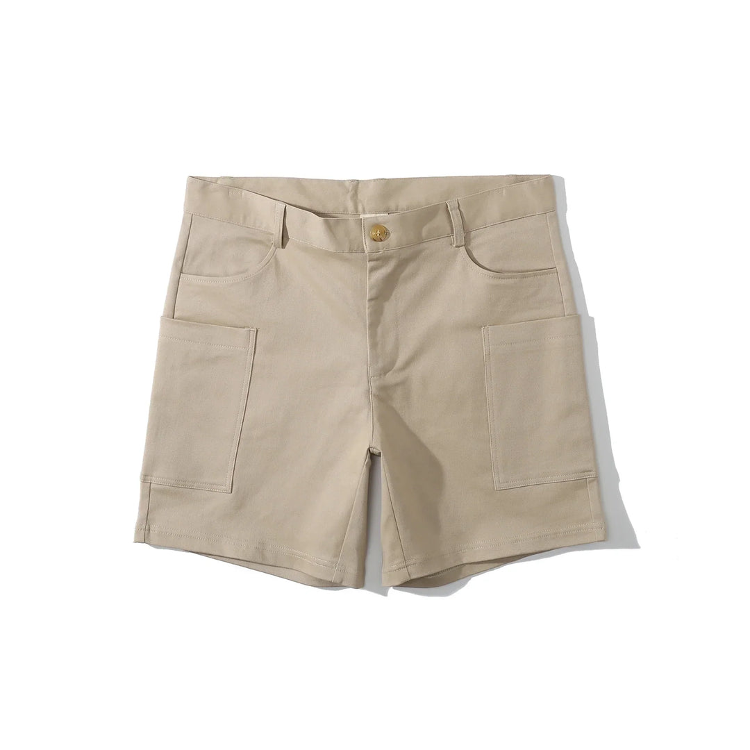 Men's utility shorts made from stretch cotton blend – Finn-Blue-XS-State of Style