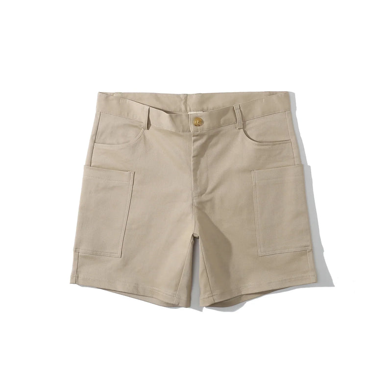 Men's utility shorts made from stretch cotton blend – Finn-Blue-XS-State of Style