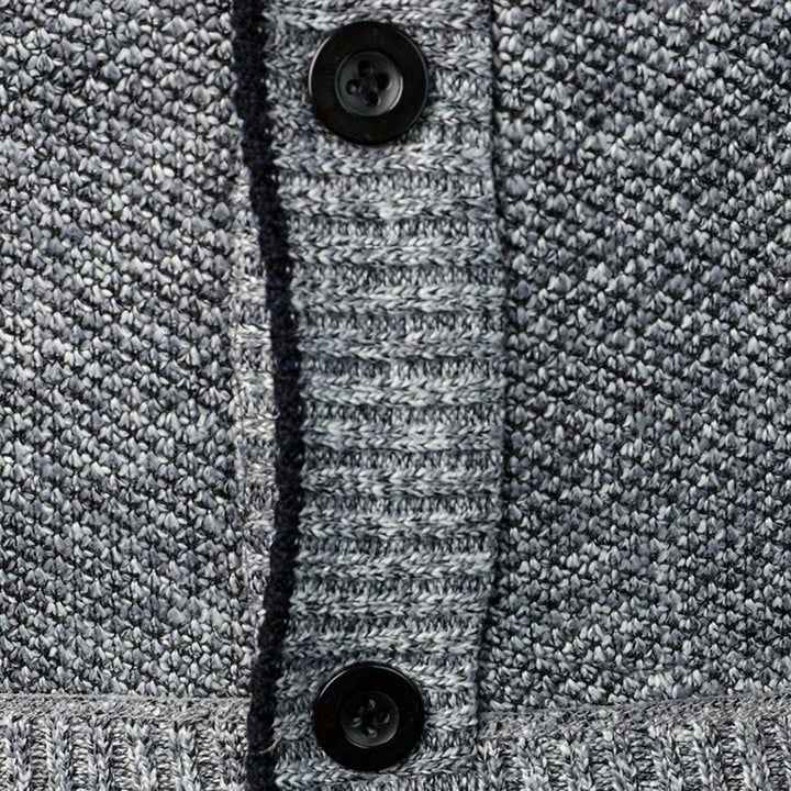 Men's V-Neck Cardigan - Aspen-Light Grey-S-State of Style
