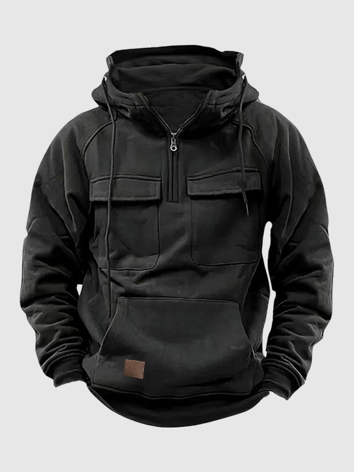 Men's Winter Hoodie - Oliver-Black-S-State of Style