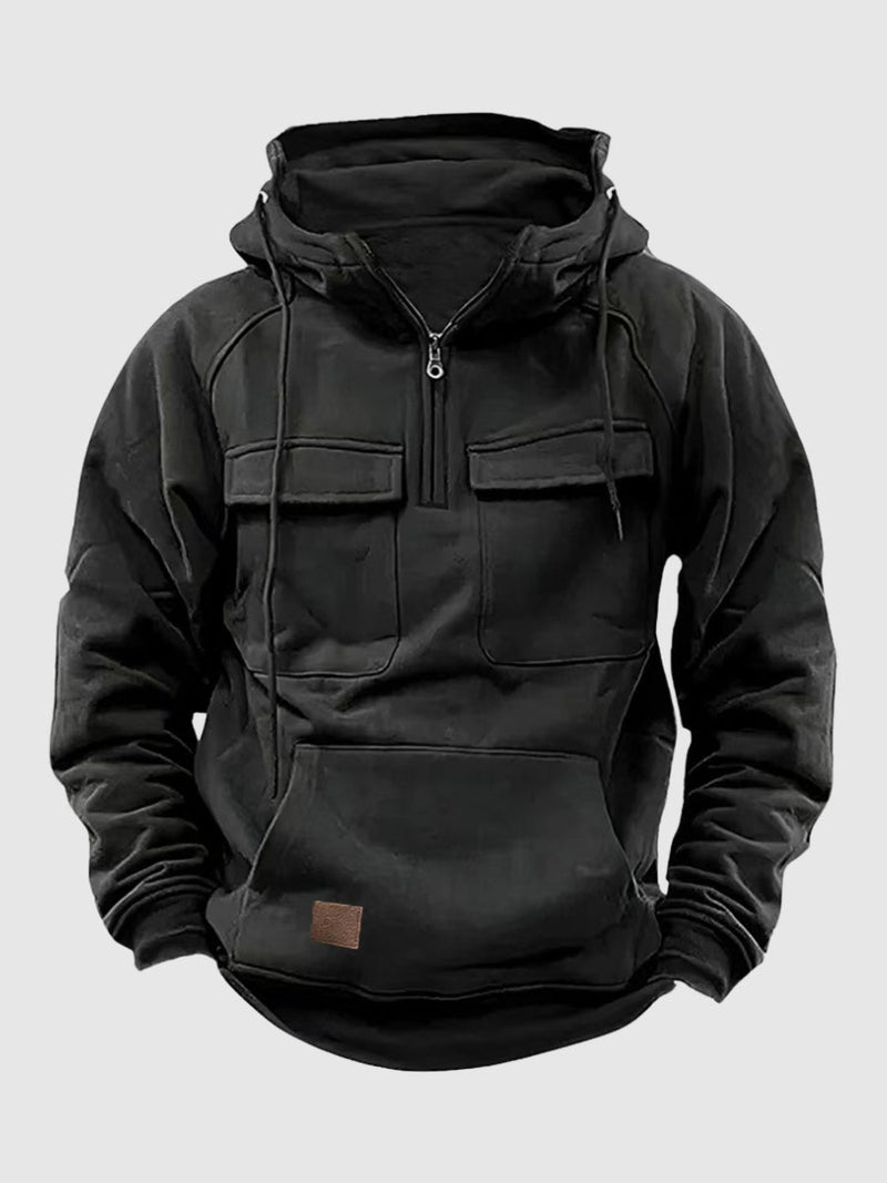 Men's Winter Hoodie - Oliver-Black-S-State of Style