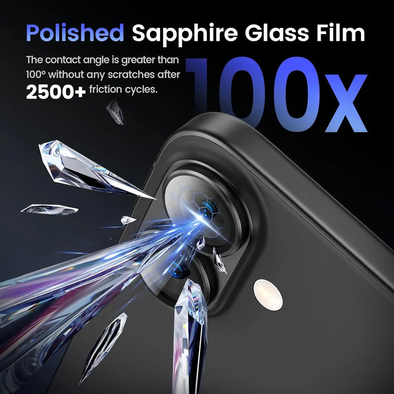 Metal Camera Lens Protector with Tempered Glass for iPhone – 1+1 FREE-Blue-For iPhone 14-State of Style