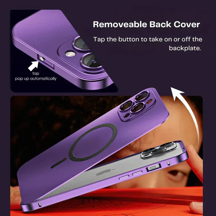 Metal Case for iPhone - MagCase-Silver-iPhone 15 Pro Max-State of Style