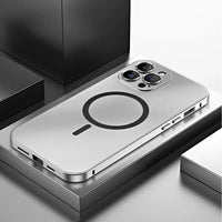 Metal Case for iPhone - MagCase-Silver-iPhone 15 Pro Max-State of Style