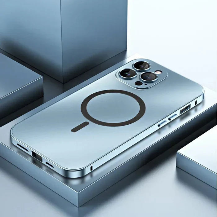 Metal Case for iPhone - MagCase-Silver-iPhone 15 Pro Max-State of Style
