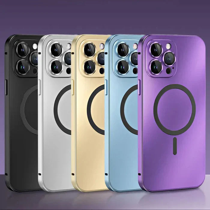 Metal Case for iPhone - MagCase-Silver-iPhone 15 Pro Max-State of Style