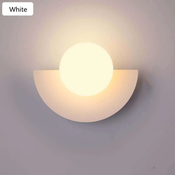 Metal Half Moon Wall Lamp - LunaMetal-White-20 x 15 cm-Warm White (2700-3500k)-State of Style