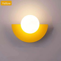 Metal Half Moon Wall Lamp - LunaMetal-Yellow-20 x 15 cm-Warm White (2700-3500k)-State of Style