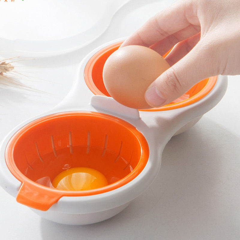 Microwave Egg Poacher Set - EggEase-Orange-State of Style